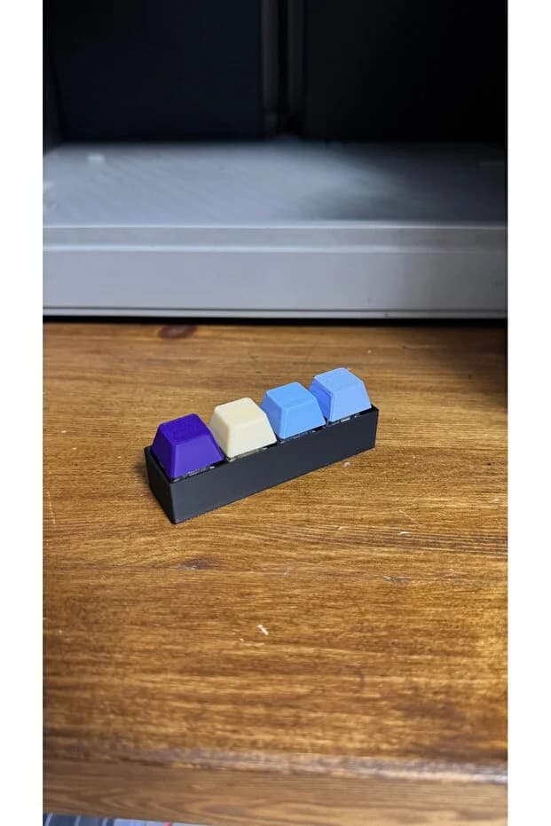 4'lü Blue Switch Mekanik Klavye Fidget Oyuncağı - 2